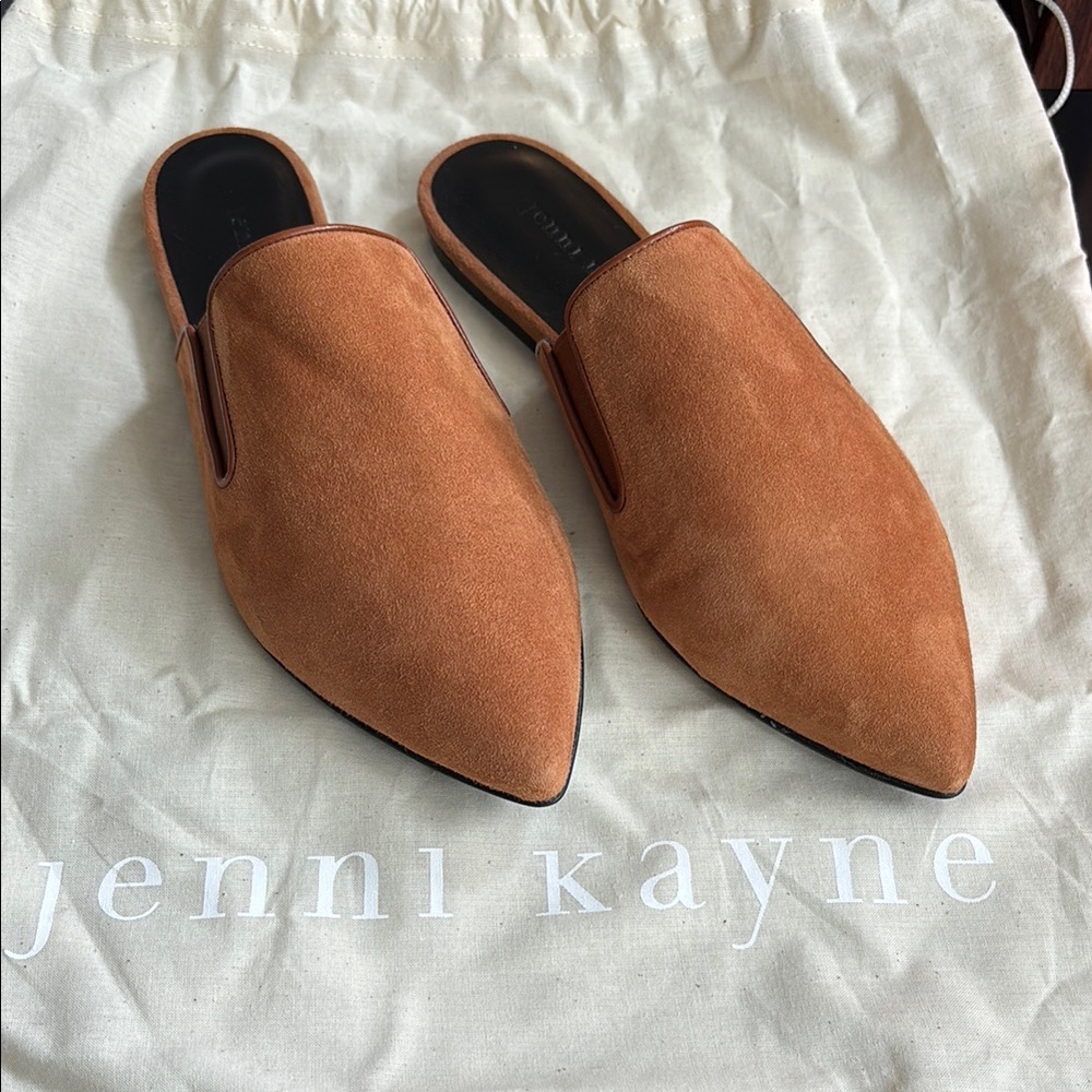 New Jenni Kayne Suede Saddle Mules. Size 37